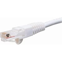 Quest Technology International, Inc. Patch Cord, RJ45 Plug x 2, Cat5E, 5Ft., White, UL Stds, Non Booted