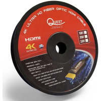 Quest Technology International, Inc. HDMI Cable;Active Optical;M-M;V2.0;4K2K Cable;18GBPS;4K@60HZ;BK;75FT