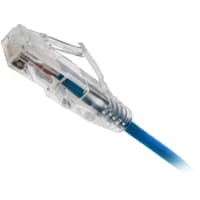 Quest Technology International, Inc. Patch Cord;CAT6 UltraSlim UTP Component Cable;28AWG;568B;Blue;1FT