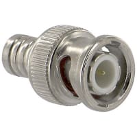 Quest Technology International, Inc. Crimp, 3 Piece, 50 Ohms, Straight, Belden 8281, BNC, Male, Nickel