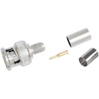 Quest Technology International, Inc. Crimp, 3 Piece, 50 Ohms, Straight, RG-59, BNC, Male