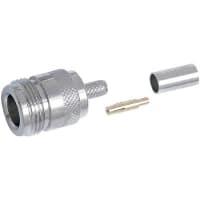 Quest Technology International, Inc. N Connector, N Female, Brass, RG-58 cable