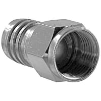 Quest Technology International, Inc. Connector, F Male, RG6 plenum cable, Aluminum