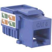 Quest Technology International, Inc. Jack, Keystone, Blue, For CAT 6 cable