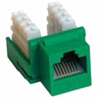 Quest Technology International, Inc. CAT6e 90 degrees, Keystone Jack, Green