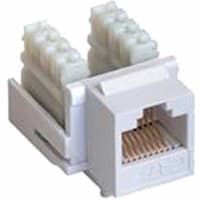 Quest Technology International, Inc. Jack, Keystone, White, For CAT 6 cable