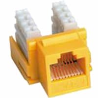 Quest Technology International, Inc. Jack, Keystone, Yellow, For CAT 6 cable