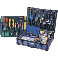 Quest Technology International, Inc. 95pc Pro Series Technicians Service Kit, Blue Metal Case