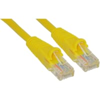 Quest Technology International, Inc. Patch Cord, RJ45 Plug x 2, Cat5E, 15Ft., Yellow, UL Stds