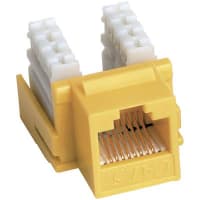 Quest Technology International, Inc. Jack, Keystone, Yellow, For CAT 5E cable