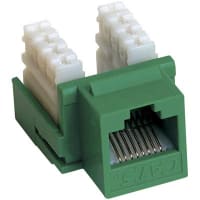 Quest Technology International, Inc. Jack, Keystone, Green, For CAT 5E cable