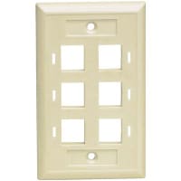 Quest Technology International, Inc. Faceplate, 6, Ivory