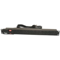 Quest Technology International, Inc. EMI/RFI Shielded 19" Horizontal Power Strip, 125V 15A 12 outlets