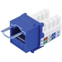 Quest Technology International, Inc. CAT5E LOCJACK KEYSTONE JACKS, 8P8C, BLUE, UL