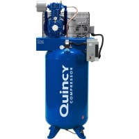 Quincy Compressor Air Compressor, QT 5-HP 80 Gallon 2-Stage, (230V-1-Phase) vert, Quincy PRO Starte