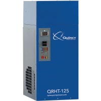 Quincy Compressor Air Dryer, QRHT 125 CFM High-Temp Non Cycling Refrigerated 115/1/60, Quincy