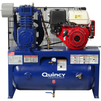 Quincy Compressor Air Compressor, QT 13-HP 30-Gallon 2-Stage (13 HP Honda) horizontal, Quincy