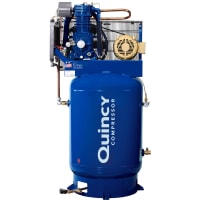 Quincy Compressor Air Compressor, QT 10-HP 120 Gallon 2-stage (200V-3-Phase) verticalQuincy MAX