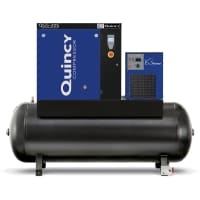 Quincy Compressor Air Compressor, QGS 20s-HP 132 Gal Tank Mt Rotary Screw w/dryer Triv/3/60 (Value