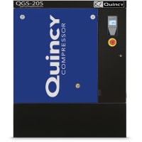 Quincy Compressor Air Compressor, QGS 20s-HP Base Mounted Rotary Screw Triv/3/60 (Value)