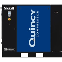 Quincy Compressor Air Compressor, QGS 25-HP Base Mounted Rotary Screw w/ Dryer Triv/3/60