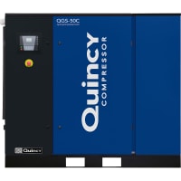 Quincy Compressor Air Compressor, QGS 50-HP Base Mounted Rotary Screw w/dryer Triv/3/60