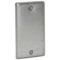 RACO Handy Box Cover, Blank, 4 in x 2 in, Steel