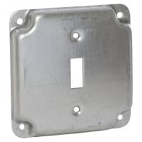 RACO Work Cover, Square Exposed, 4 in., 1-Toggle Switch