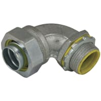 RACO Cable Gland, NPT 1/2 in, Clamping 0.5 in, Malleable Iron, Commercial Series