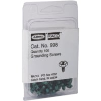 RACO 3/8 GREEN GROUND SCREW 10-32 4-WAY COMBO