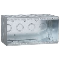 RACO 4-Gang Masonry Box 3-1/2" Deep 1/2"-3/4" Knockout