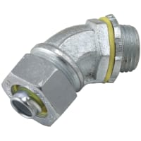 RACO Cable Gland, NPT 3/4 in, Clamping 0.75 in, Malleable Iron, Commercial Series