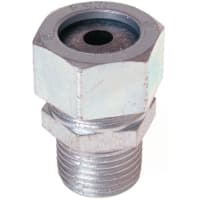 RACO Cord Grip Connector, NPT 1/2in, Clamping 0.250-0.375 in, Steel, 3702 Series