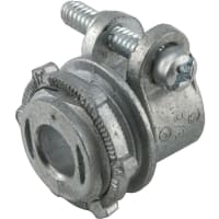 RACO 3/8 in. Flex/AC Straight Squeeze Connector, Uninsulated