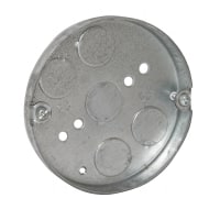 RACO 4IN ROUND CEILING PAN 1/2IN DEEP 1/2 KO