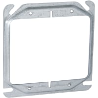 RACO 4" Square Mud Ring Two Device - Raised 1/4