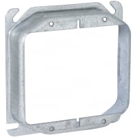 RACO 4" Square Mud Ring Two Device - Raised 1