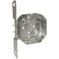 RACO 4" Octagon Box 1-1/2" Deep, Side Mount Bracket 1/2" Knockout