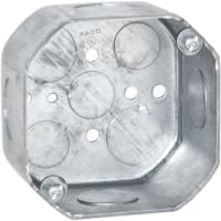 RACO 4" Octagon Box 2-1/8" Deep 1/2"-3/4" Knockout