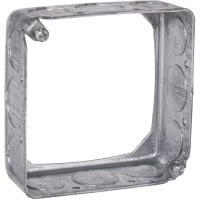 RACO 4" Square Thru-Wall Box 1-1/2" Deep 1/2"-3/4" Knockout