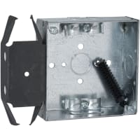 RACO 4" Square Box 1-1/2" Deep Box-Loc Non-Metallic Clamp