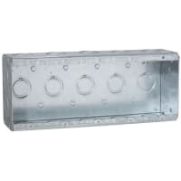 RACO 5-Gang Masonry Box 2-1/2" Deep 1/2"-3/4" Knockout