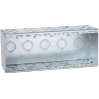 RACO 5-Gang Masonry Box 3-1/2" Deep 1/2"-3/4" Knockout