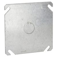 RACO 4" Square Blank Cover - 3/4" Knockout" Center