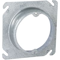 RACO 4" Square Fixtr Cover Open - Raised 1" W Ears