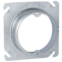 RACO 4" Square Fixtr Cover Open - Raised 1-1/4" W Ears