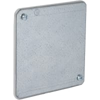 RACO 4" Square Blank Flat Cover - Plenum Gasket