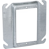 RACO 4" Square Mud Ring Tile Single Device - Raised 1/2