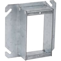 RACO 4" Square Mud Ring Tile Single Device Raised 1-1/2