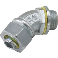 RACO Liquidtight Connector 45 3/8" Steel